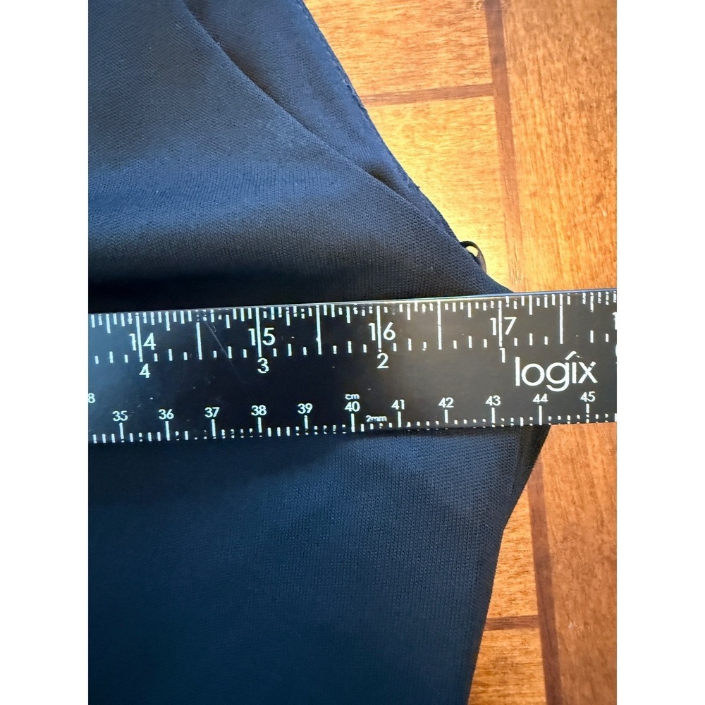 Vintage Gail Hoopen Lucienne Phillips Black Viscose Slip Dress 10 Made in Eng - Picture 4 of 9